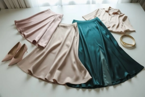 How to Style a Satin Skirt: Transitional Fall & Winter Layers