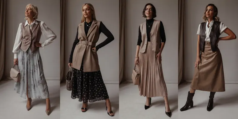 With Dresses or Skirts: Feminine & Chic